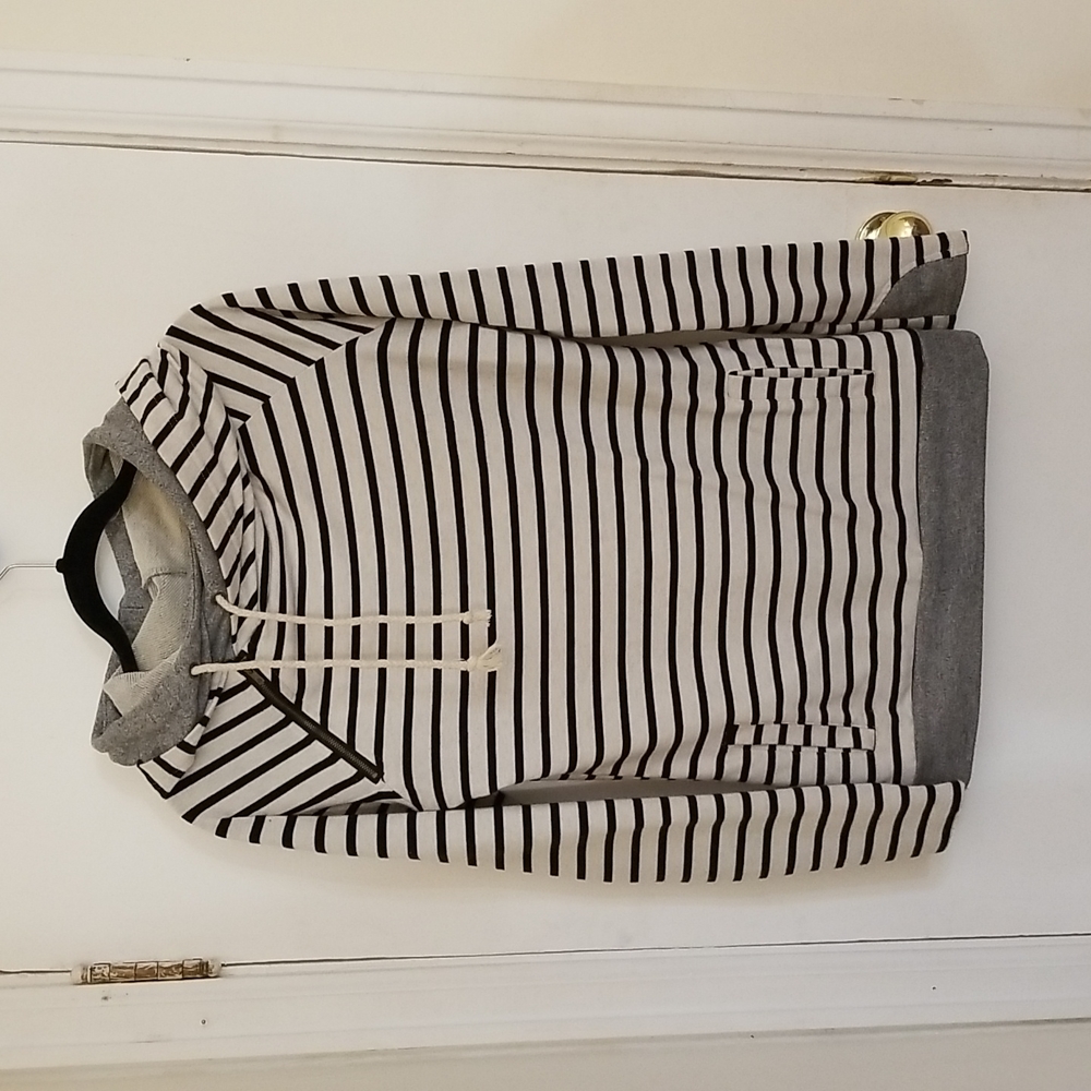 & double-hood sweater